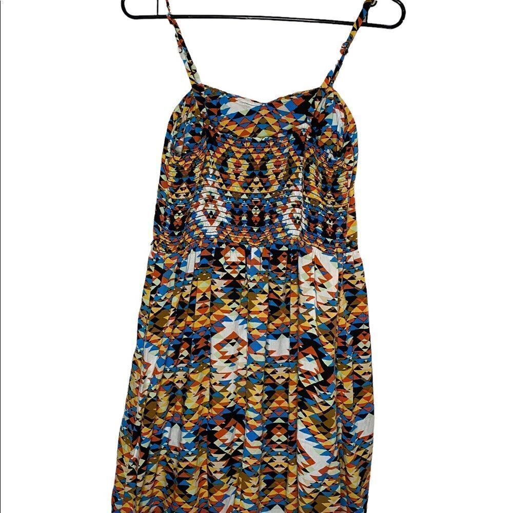 As U Wish Aztec Pattern Sundress Size Large - Picture 3 of 4
